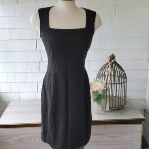 BANANA REPUBLIC black dress, square neck line
